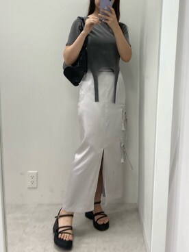 okamu🍦骨格ストレートさん（レディース・160cm）の夏コーディネート