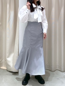 okamu🍦骨格ストレートさん（レディース・159cm）の冬コーディネート