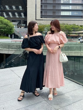 okamu🍦骨格ストレートさん（レディース・159cm）の夏コーディネート