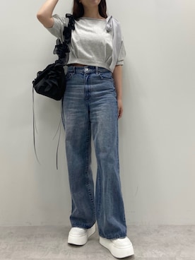 okamu🍦骨格ストレートさん（レディース・160cm）の春コーディネート