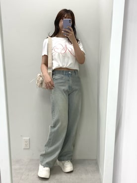 okamu🍦骨格ストレートさん（レディース・160cm）の夏コーディネート