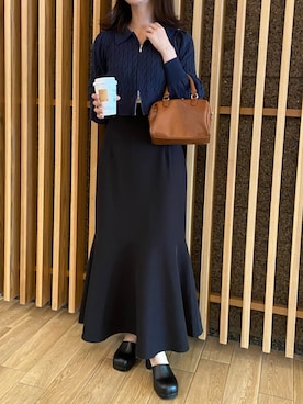 「ケーブルニット」｜okamu🍦骨格ストレートさん（レディース・159cm）の秋コーディネート