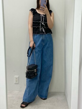 okamu🍦骨格ストレートさん（レディース・160cm）の夏コーディネート