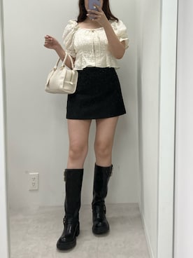 okamu🍦骨格ストレートさん（レディース・160cm）の春コーディネート