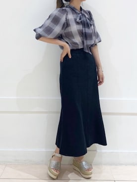okamu🍦骨格ストレートさん(レディース・159cm)の夏コーディネート