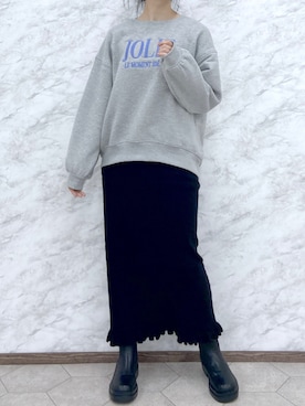 okamu🍦骨格ストレートさん(レディース・159cm)の冬コーディネート