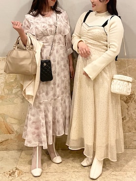 okamu🍦骨格ストレートさん（レディース・160cm）の春コーディネート