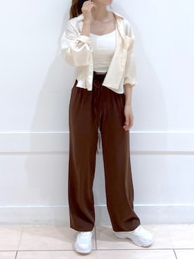 okamu🍦骨格ストレートさん(レディース・159cm)の夏コーディネート
