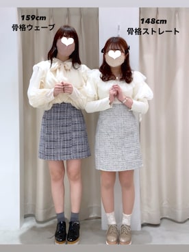 okamu🍦骨格ストレートさん（レディース・159cm）の春コーディネート