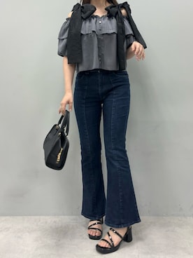 okamu🍦骨格ストレートさん(レディース・160cm)の春コーディネート