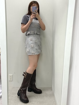 okamu🍦骨格ストレートさん（レディース・160cm）の春コーディネート