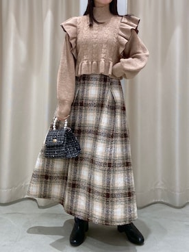 okamu🍦骨格ストレートさん（レディース・159cm）の秋コーディネート