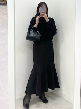 okamu🍦骨格ストレートさん（レディース・160cm）の冬コーディネート