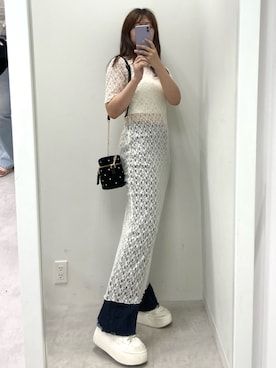okamu🍦骨格ストレートさん(レディース・160cm)の夏コーディネート