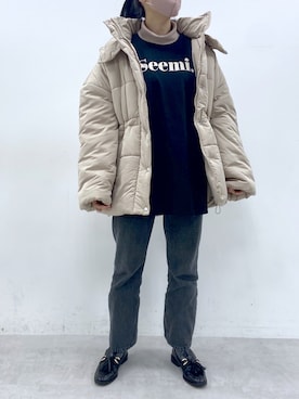 「アイテム（マスク）」を使った、okamu🍦骨格ストレートさん（レディース・159cm）の冬コーディネート