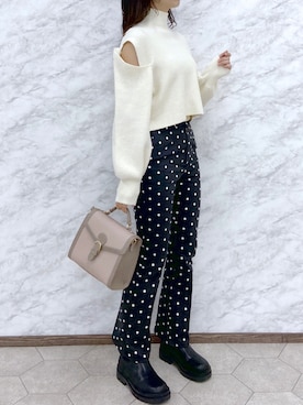 okamu🍦骨格ストレートさん(レディース・159cm)の冬コーディネート