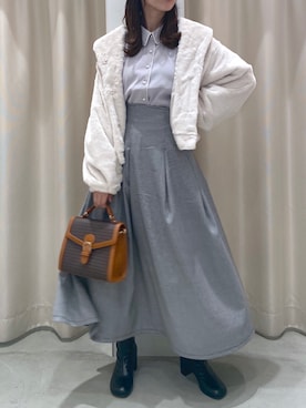 okamu🍦骨格ストレートさん（レディース・159cm）の秋コーディネート