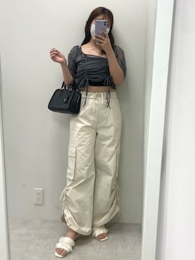 okamu🍦骨格ストレートさん(レディース・160cm)の春コーディネート