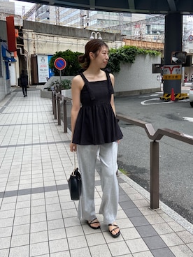 okamu🍦骨格ストレートさん（レディース・159cm）の夏コーディネート