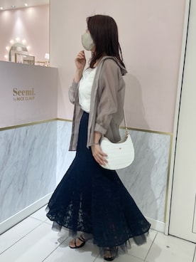 okamu🍦骨格ストレートさん(レディース・159cm)の春コーディネート