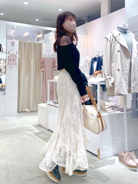 okamu🍦骨格ストレートさん(レディース・159cm)の春コーディネート
