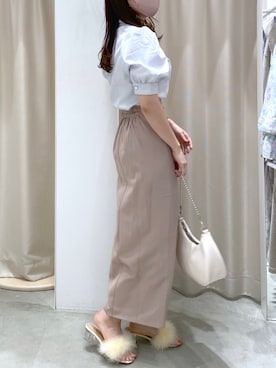 「アイテム（マスク）」を使った、okamu🍦骨格ストレートさん（レディース・159cm）の春コーディネート