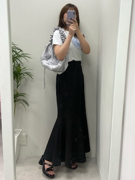 okamu🍦骨格ストレートさん（レディース・160cm）の夏コーディネート