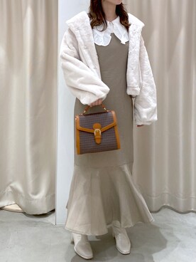 okamu🍦骨格ストレートさん（レディース・159cm）の秋コーディネート