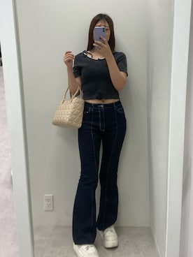 okamu🍦骨格ストレートさん（レディース・160cm）の夏コーディネート