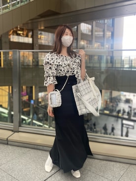 okamu🍦骨格ストレートさん(レディース・159cm)の春コーディネート
