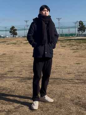 「アイテム（その他アウター）」を使った、府川広登さん（メンズ・172cm）の冬コーディネート