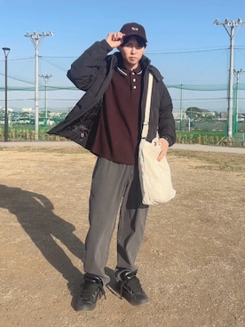 府川広登さん（メンズ・172cm）の冬コーディネート