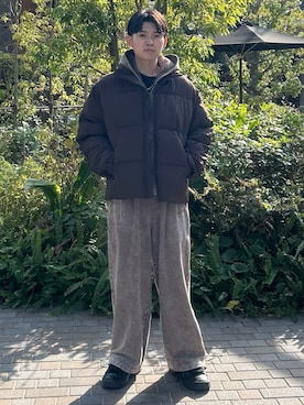 府川広登さん(メンズ・172cm)の冬コーディネート