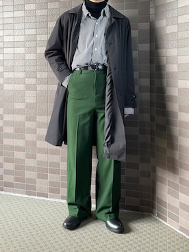 satoさんの「Color wide slacks / カラーワイドスラックスパンツ」を使ったコーディネート