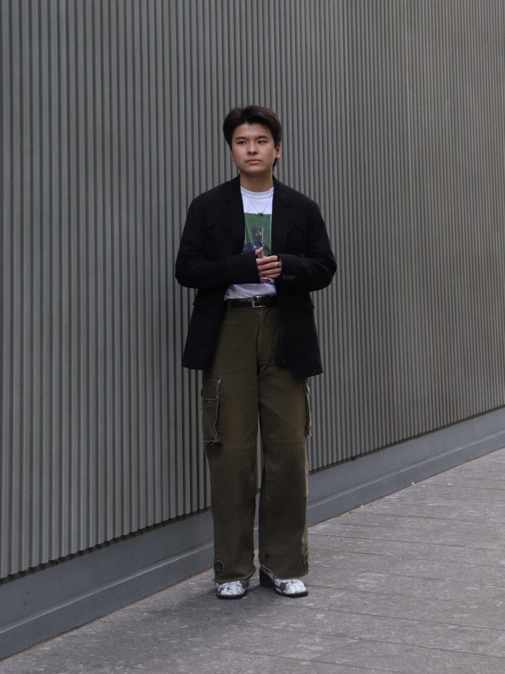 soerte(ソエルテ)の「Single breasted design tack tailored jacket