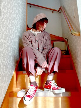 赤スニーカー のレディース人気ファッションコーディネート Wear