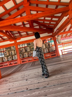 「DIESEL（ディーゼル）のアイテム（ワンピース）」を使った、aaka114さん（レディース・149cm）の夏コーディネート