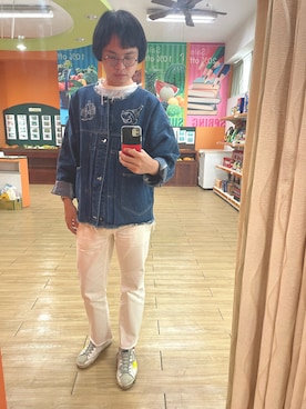 「plain-me（プレインミー）のアイテム（ジャケット/アウター）」を使った、Wade Linさん（メンズ・178cm）の春コーディネート