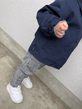 「petit main（プティマイン）のアイテム（パーカー）」を使った、Rintaro~さん（キッズ・90cm）の春コーディネート