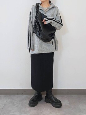 「アイテム（ワンピース/ドレス）」を使った、ayaさん（レディース・161cm・30代）の冬コーディネート