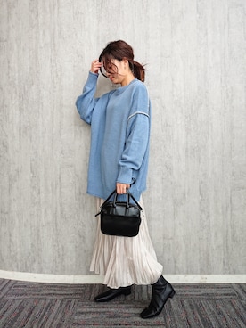 「アイテム（ブーツ）」を使った、ayaさん（レディース・161cm・30代）の秋コーディネート