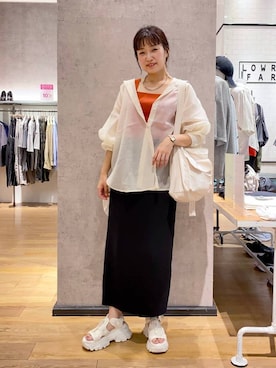 「アイテム（タンクトップ）」を使った、ayaさん（レディース・161cm・30代）の夏コーディネート