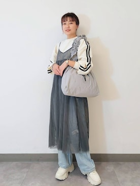 「アイテム（ワンピース/ドレス）」を使った、ayaさん（レディース・161cm・30代）の冬コーディネート