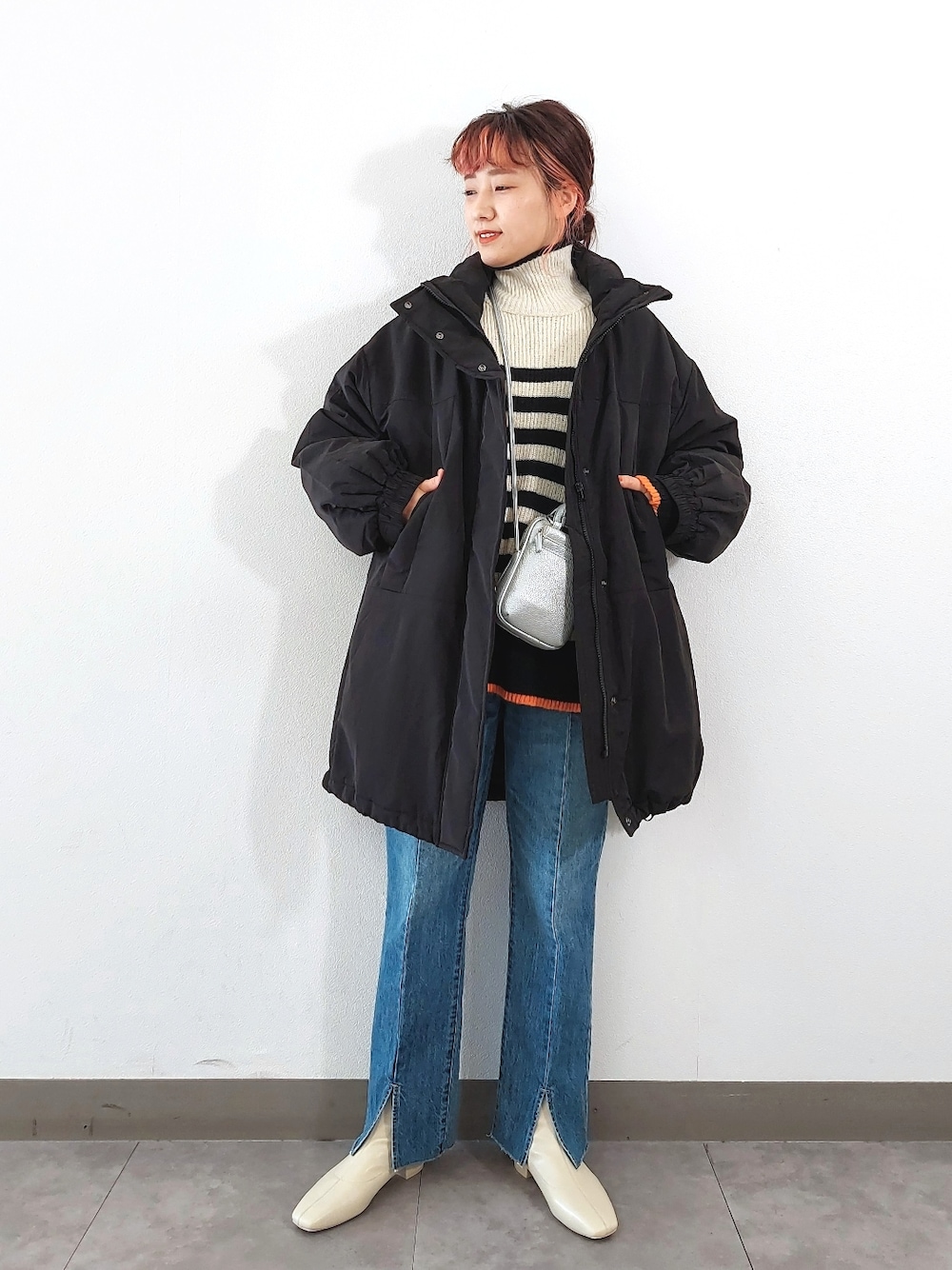 ローリーズファーム モンスターコート ロング ブラック ローリーズ