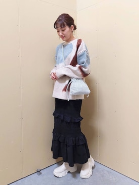 「アイテム（ブーツ）」を使った、ayaさん（レディース・161cm・30代）の秋コーディネート