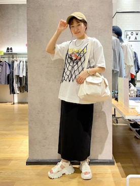 「アイテム（帽子）」を使った、ayaさん（レディース・161cm・30代）の夏コーディネート