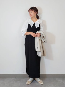 「アイテム（ワンピース/ドレス）」を使った、ayaさん（レディース・161cm・30代）の冬コーディネート