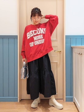 「アイテム（ワンピース/ドレス）」を使った、ayaさん（レディース・161cm・30代）の秋コーディネート