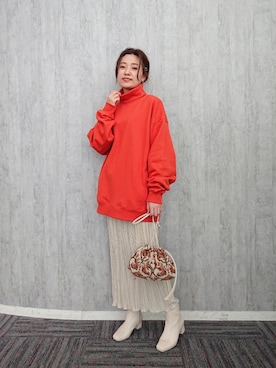 「アイテム（スウェット）」を使った、ayaさん（レディース・161cm・30代）の秋コーディネート