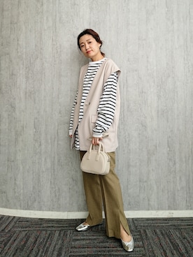「アイテム（バレエシューズ）」を使った、ayaさん（レディース・161cm・30代）の夏コーディネート